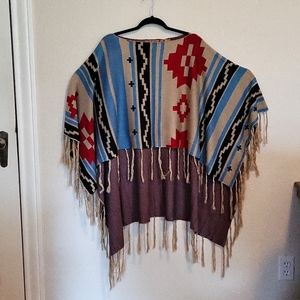 R Cinco Ranch Sunterra Poncho Size S/M